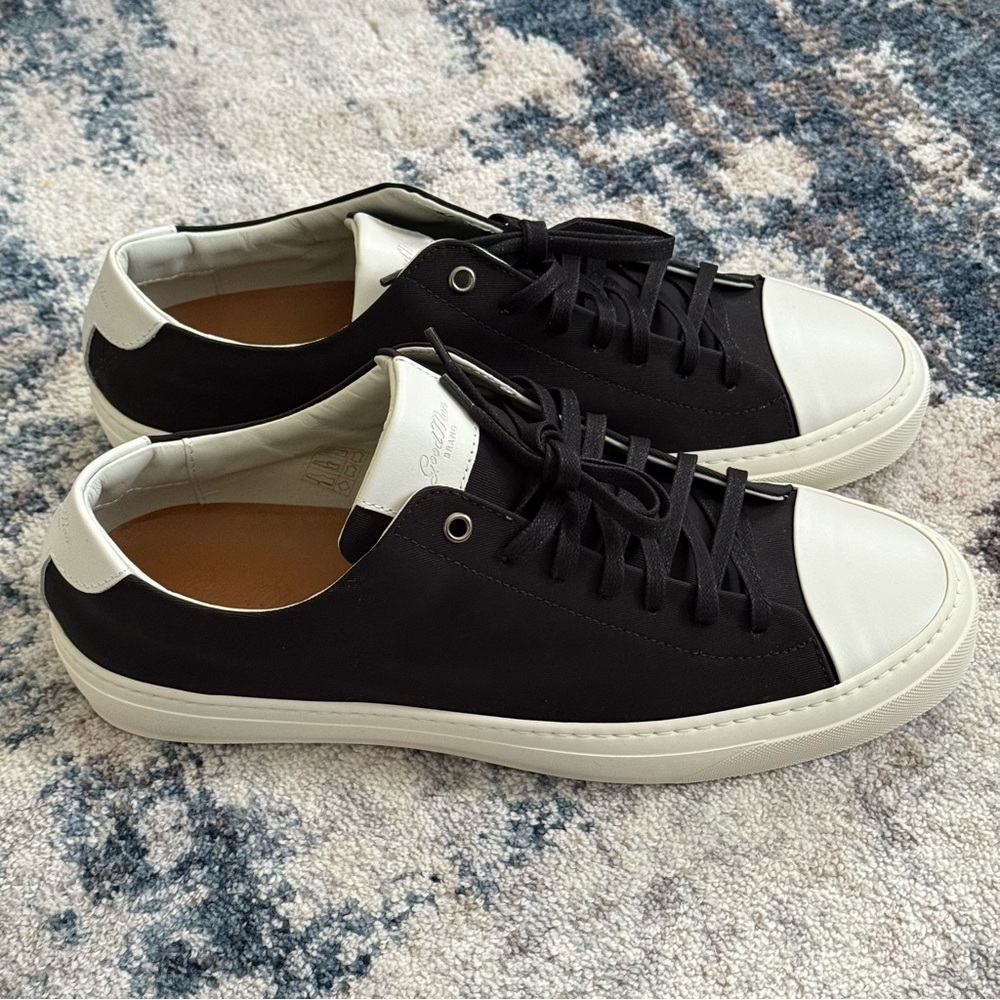 Good Man Brand, Legacy Lo Top Sneakers. Black and White - Picture 3 of 16